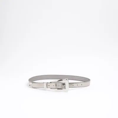 Silver Chunky Buckle Belt sold by River Island