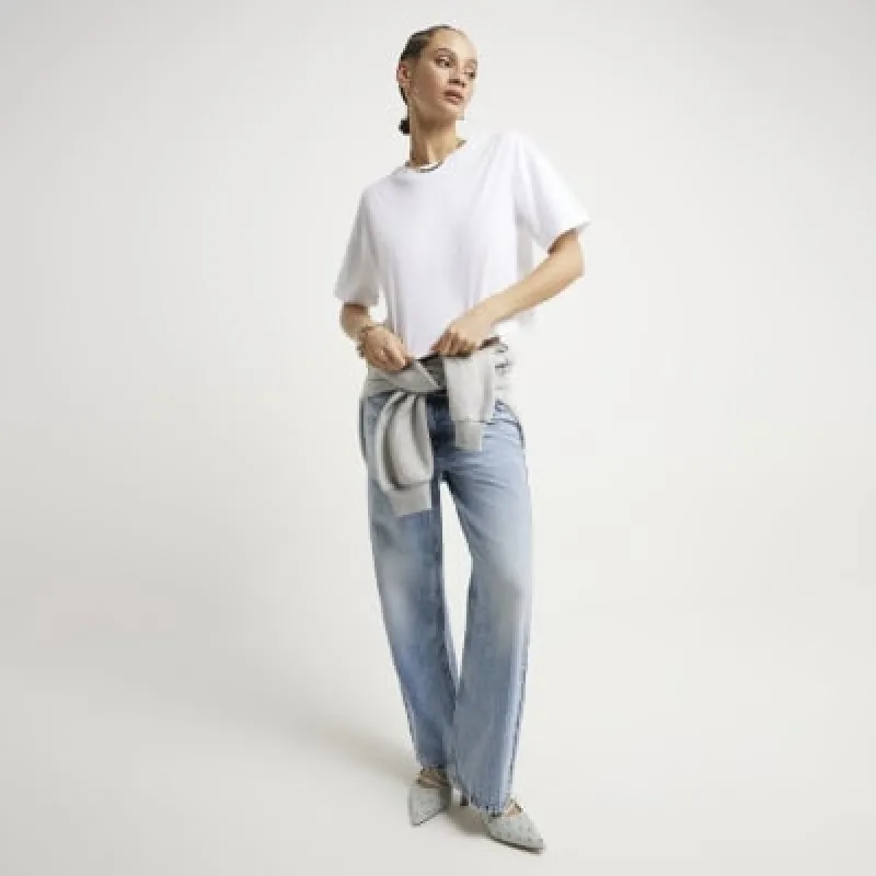 White boxy t-shirt sold by River Island
