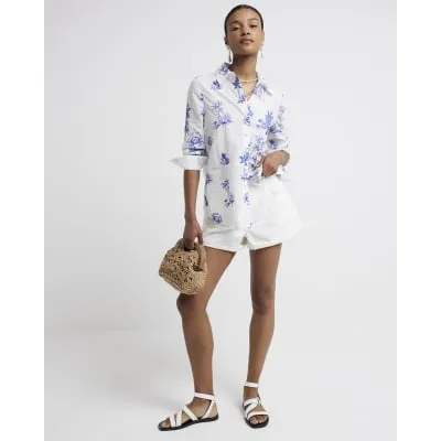 White palm tree graphic shirt sold by River Island