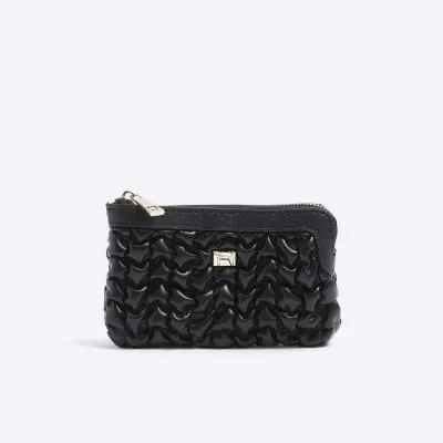 Black Scrunch Pouch Purse sold by River Island