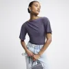 Grey drape plain t-shirt sold by River Island