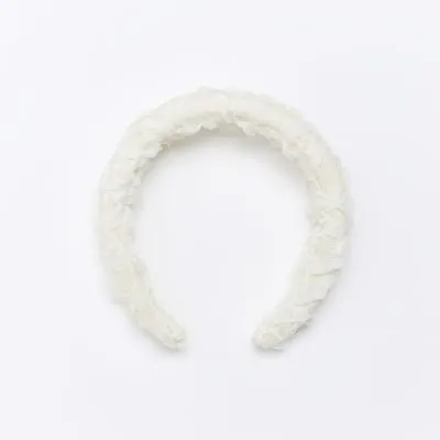 White Mesh Head Band sold by River Island
