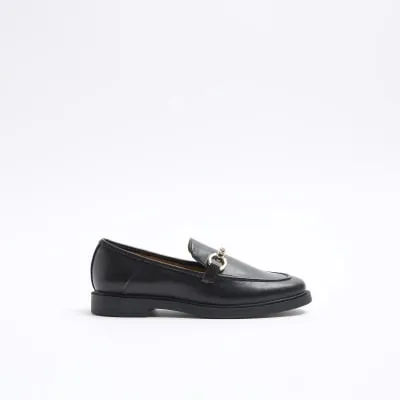 Black Chain Loafers sold by River Island