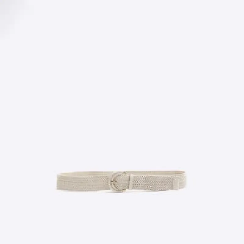 Beige Macrame Rope Belt sold by River Island