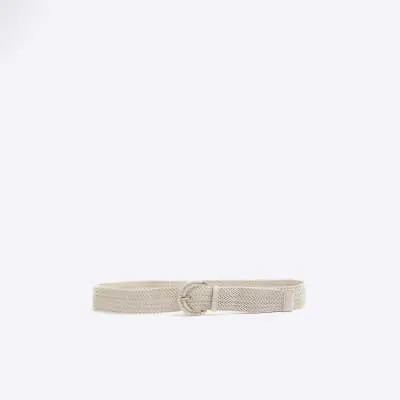 Beige Macrame Rope Belt sold by River Island