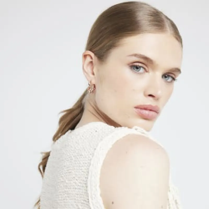 Rose Gold Hoop Earrings Multipack sold by River Island