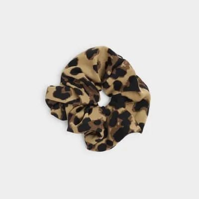Brown Leopard Print Scrunchie sold by River Island