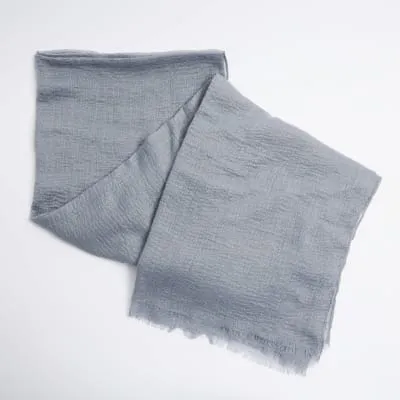 Blue lightweight tassel scarf sold by River Island