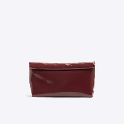 Red Roll Top Clutch Bag sold by River Island