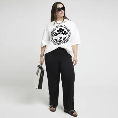 Plus Cream floral graphic t-shirt sold by River Island