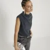 Grey Drape Cowl Neck Tank Top sold by River Island