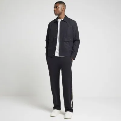 Navy Regular Fit Smart Chore Jacket sold by River Island