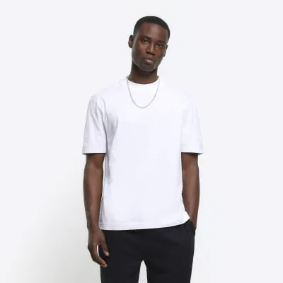 White RI Studio regular fit t-shirt sold by River Island