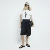 White abstract graphic t-shirt sold by River Island