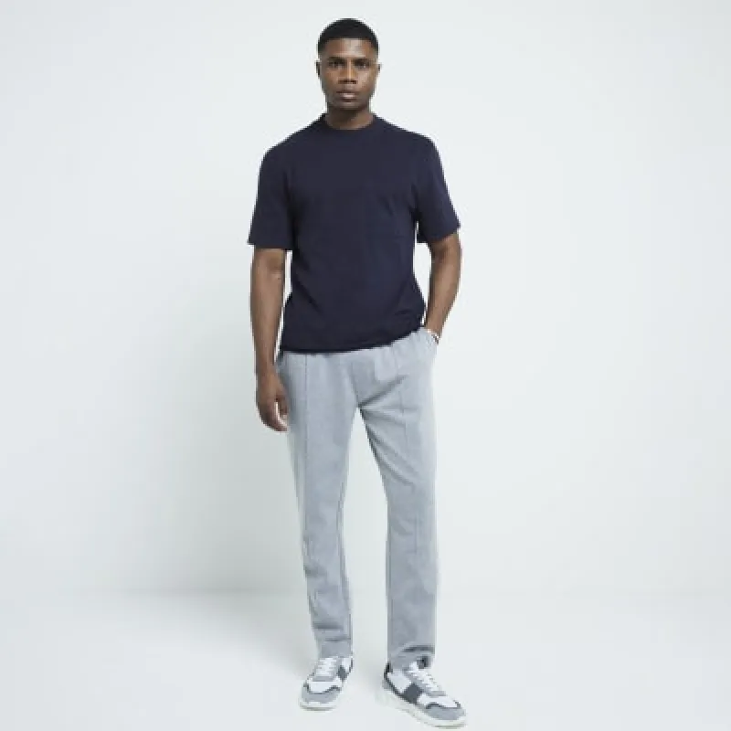 Navy Regular fit Pocket T-shirt sold by River Island
