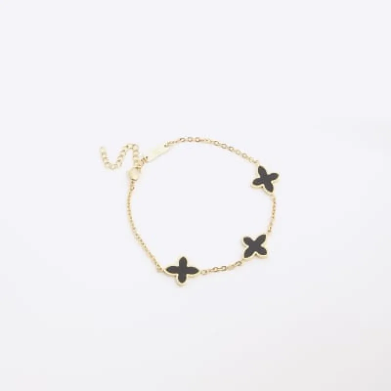 Black Clover Charm Bracelet sold by River Island