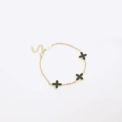Black Clover Charm Bracelet sold by River Island