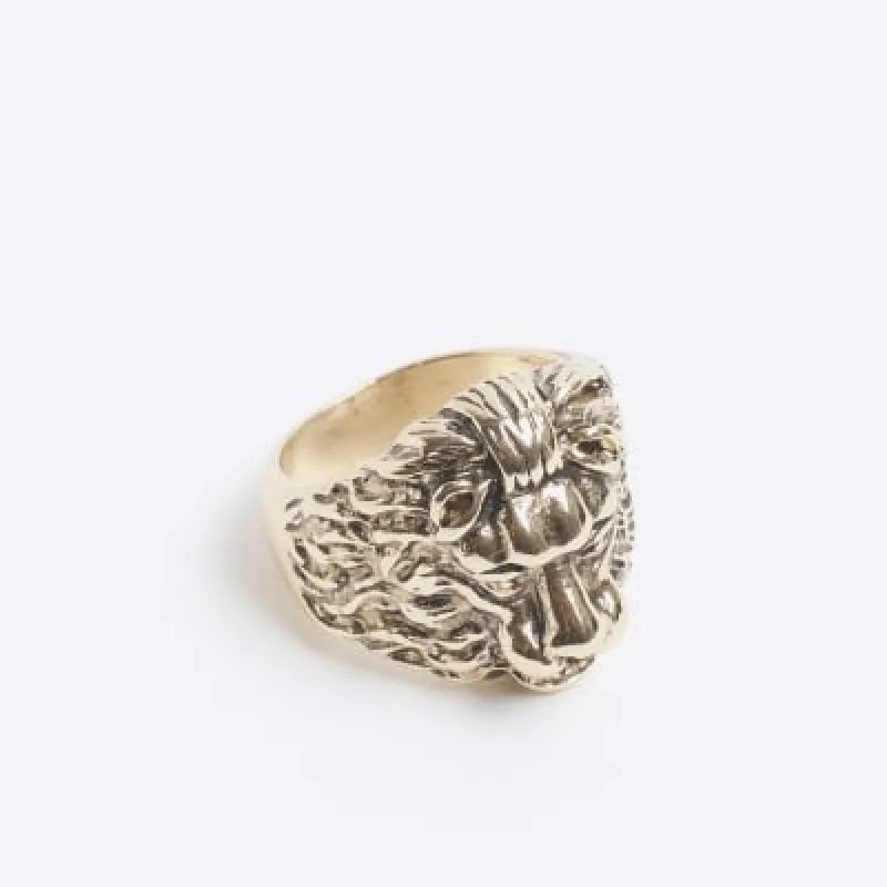 Guess Mainline Lion King Ring Silver | Parallel