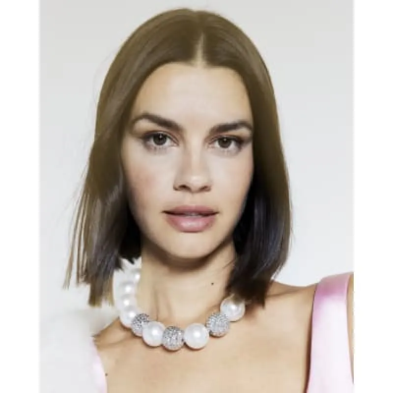 White Pearl Necklace sold by River Island
