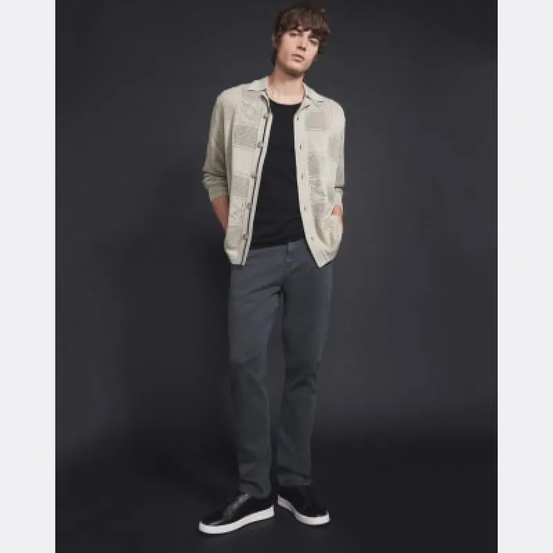 Ecru Long Sleeve Crochet Monogram Shirt sold by River Island