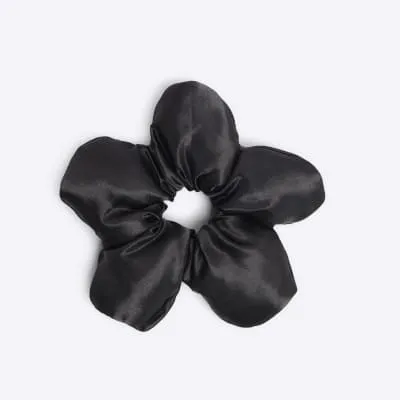 Black Flower Scrunchie sold by River Island