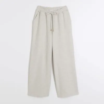 Petite Beige Cosy Wide Leg Trousers sold by River Island