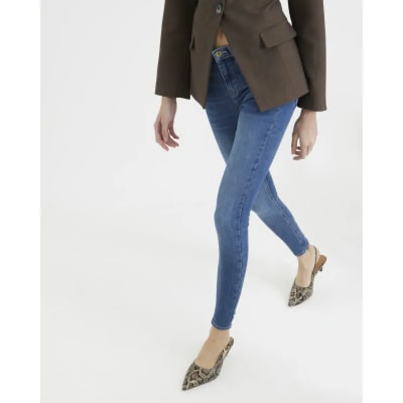 Blue Skinny Denim Sculpt Jeans sold by River Island