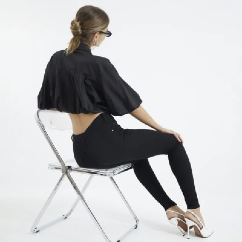 Black Mid Rise Sculpt Skinny Jeans sold by River Island