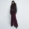 Red Scuba Wide Leg Stitch Trousers sold by River Island