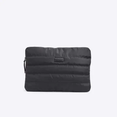 Black Quilted Luminis Laptop Case sold by River Island