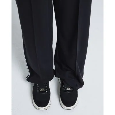 Black Knitted Trainers sold by River Island