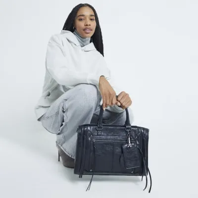 Black Charm Tote Bag sold by River Island