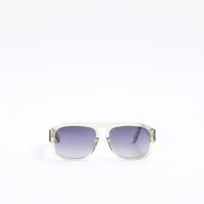 Green aviator sunglasses sold by River Island