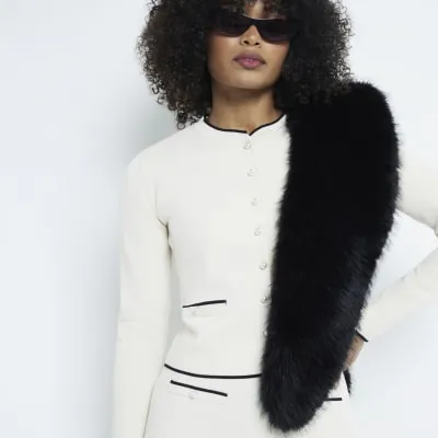 Cream Military Cardigan sold by River Island