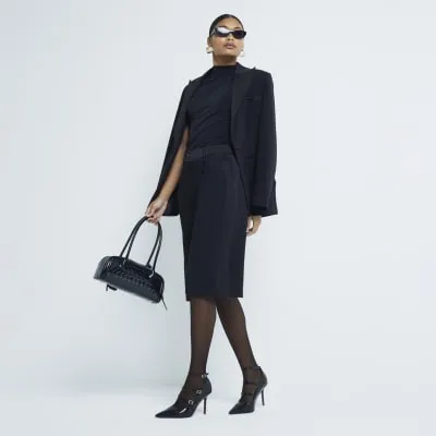 Black Tailored Shorts sold by River Island