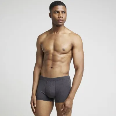 4PK Grey cotton trunks sold by River Island