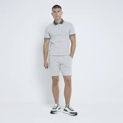 Khaki Jacquard Shorts sold by River Island