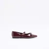 Red Patent Bow Mary Jane Shoes sold by River Island
