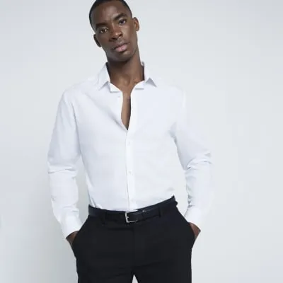 White slim fit shirt sold by River Island