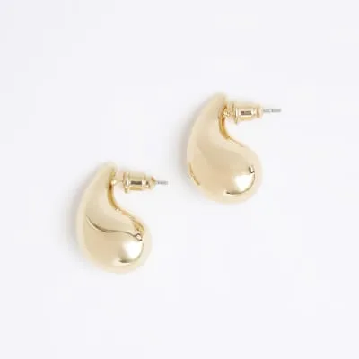 Gold Plated Mini Domed Stud Earrings sold by River Island