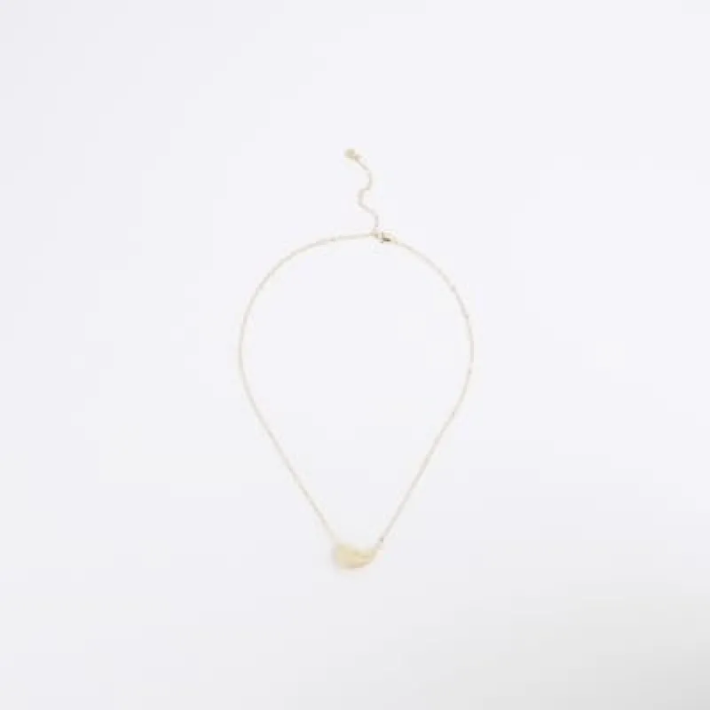 Gold Plated Mini Domed Necklace sold by River Island