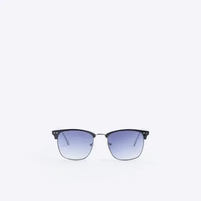 Black tinted lenses square sunglasses sold by River Island