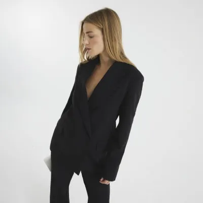 Black Oversized Blazer sold by River Island