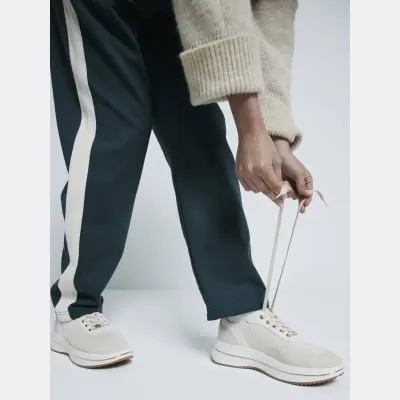 Beige Knitted Trainers sold by River Island