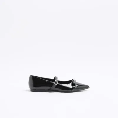 Black Patent Bow Mary Jane Shoes sold by River Island