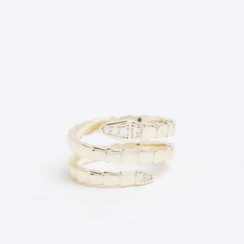 Gold Snake Ring sold by River Island