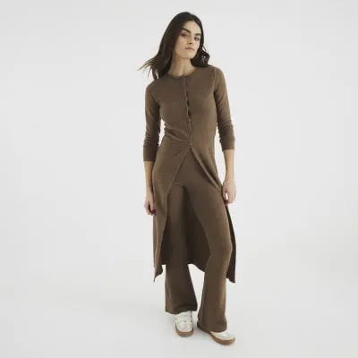 Brown Knit Trousers sold by River Island