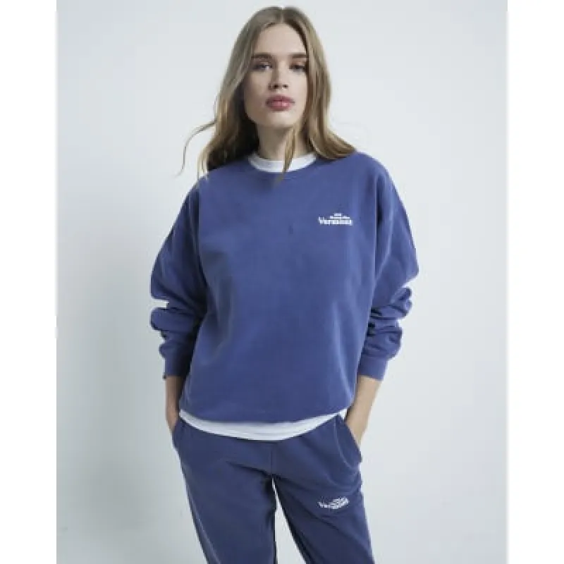 Blue Long Sleeve Vermont Sweatshirt sold by River Island