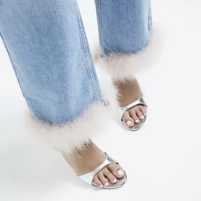 Silver Heeled Sandals sold by River Island