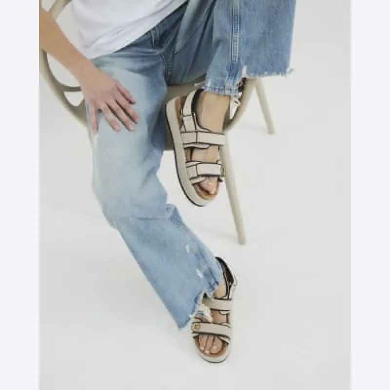 Beige Chunky Dad Sandals sold by River Island